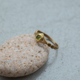 SURUME. Shave Stone Thin Ring［期間限定販売］