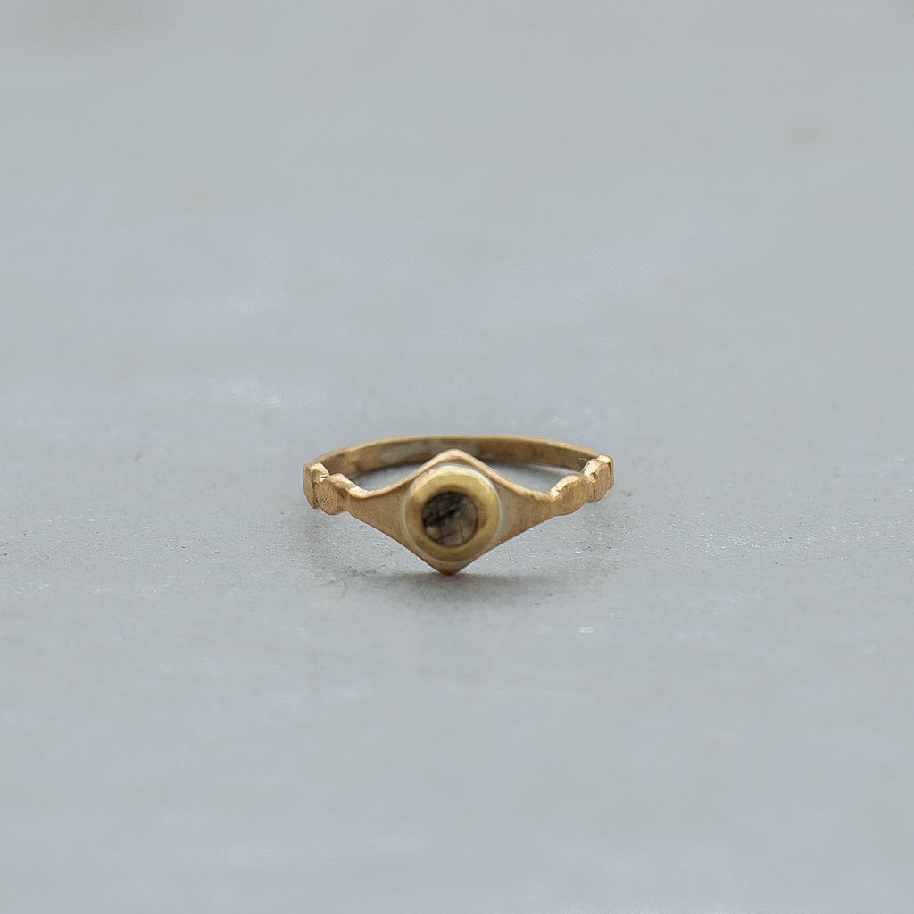 SURUME. Shave Stone Thin Ring［期間限定販売］