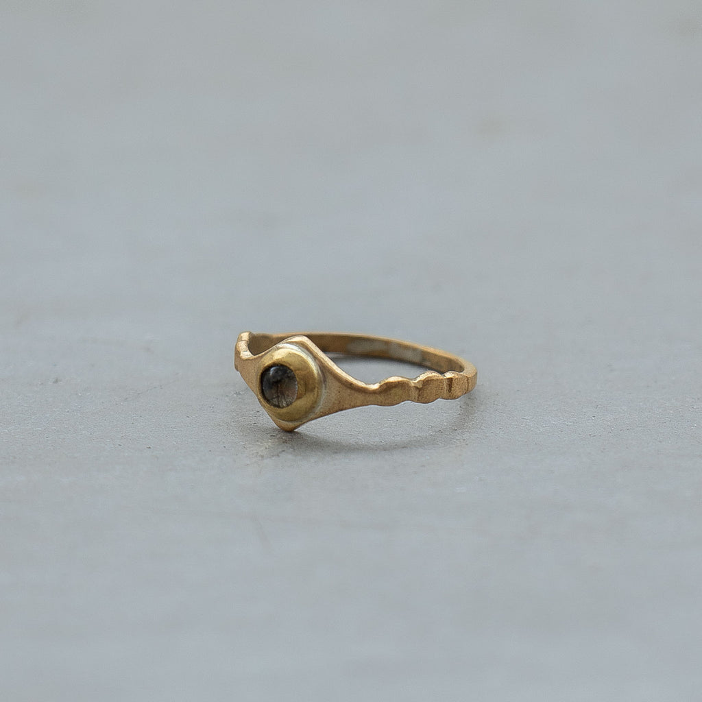 SURUME. Shave Stone Thin Ring［期間限定販売］