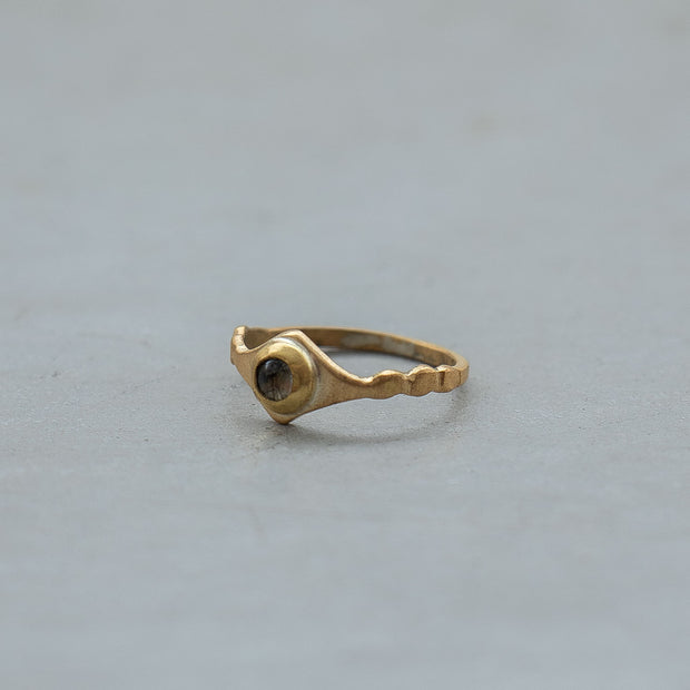SURUME. Shave Stone Thin Ring［期間限定販売］
