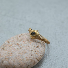 SURUME. Shave Stone Thin Ring［期間限定販売］