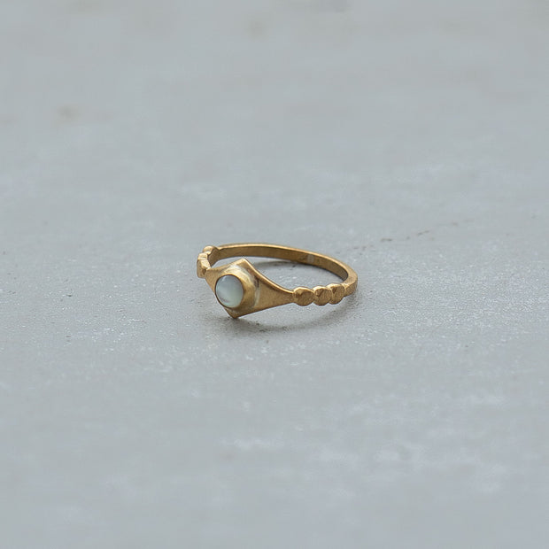 SURUME. Shave Stone Thin Ring［期間限定販売］