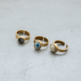 SURUME. Cutting Stone Ring