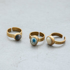 SURUME. Cutting Stone Ring