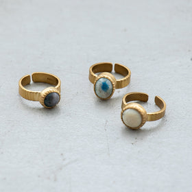SURUME. Cutting Stone Ring