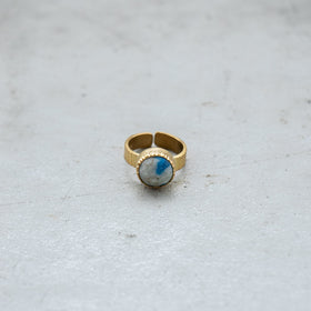 SURUME. Cutting Stone Ring