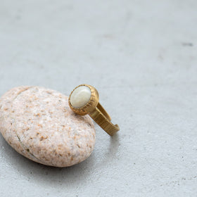 SURUME. Cutting Stone Ring
