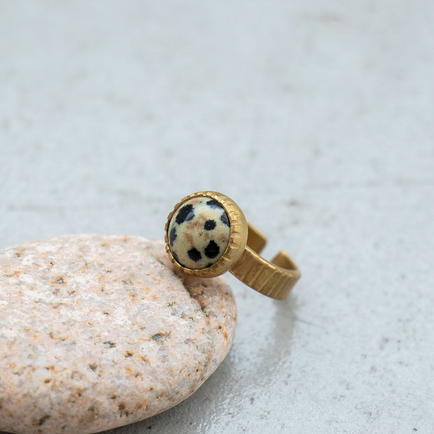 SURUME. Cutting Stone Ring