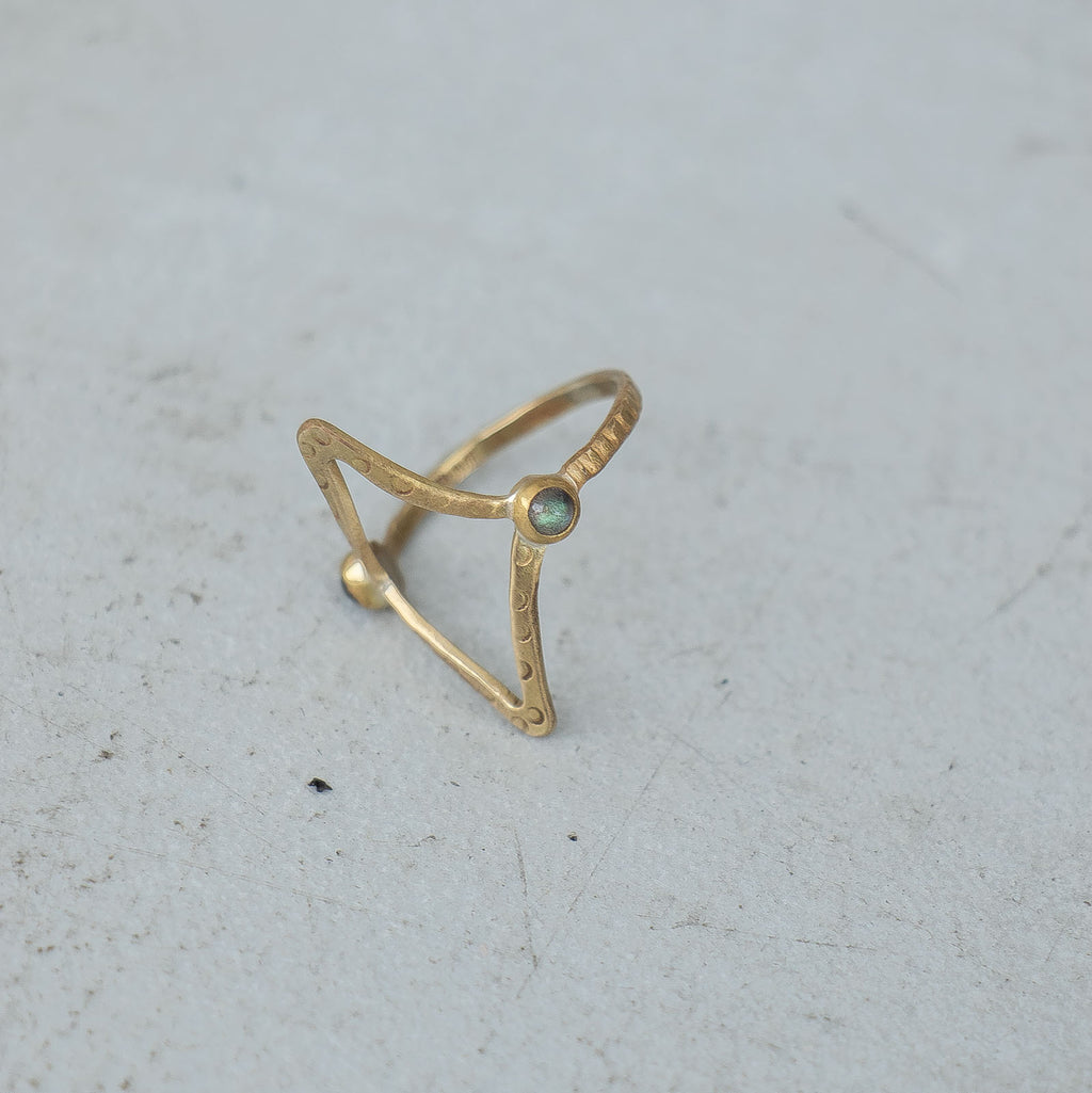 SURUME. Twinkle Stone Thin Ring［期間限定販売］