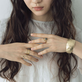 SURUME. Twinkle Stone Thin Ring［期間限定販売］