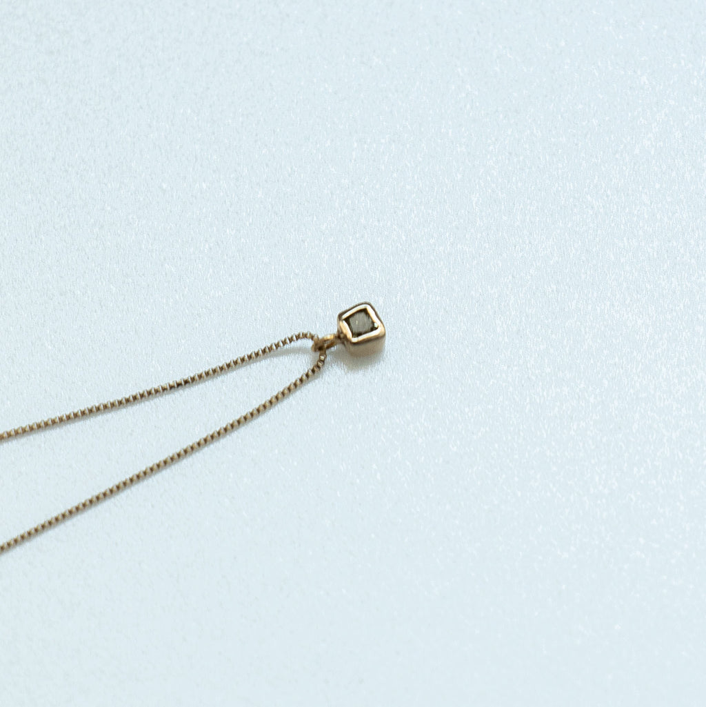 accessories mau スクエアダイヤモンドネックレス ｜くらすこと