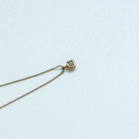 accessories mau スクエアダイヤモンドネックレス