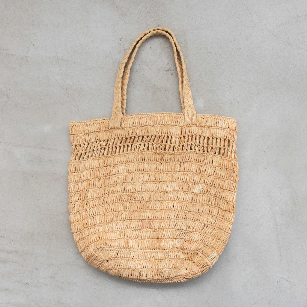 AMPIANA Line tote bag M ナチュラル［期間限定販売］