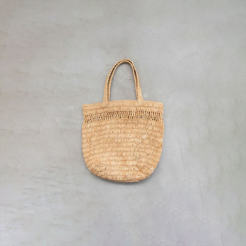 AMPIANA Line tote bag M ナチュラル［期間限定販売］