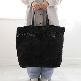 AMPIANA Line tote bag ブラック［期間限定販売］