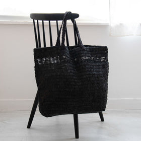 AMPIANA Line tote bag ブラック［期間限定販売］
