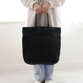 AMPIANA Line tote bag ブラック［期間限定販売］