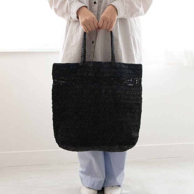 AMPIANA Line tote bag ブラック［期間限定販売］