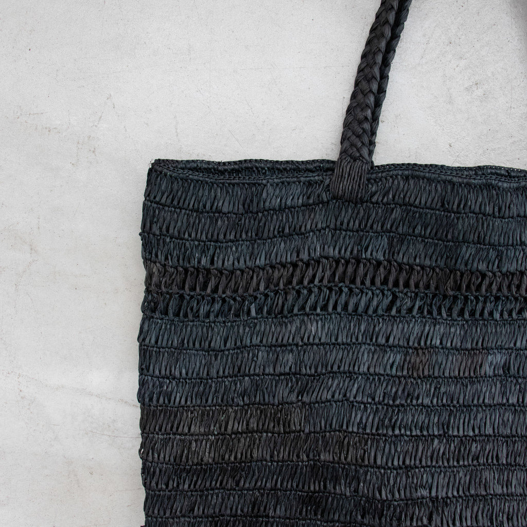 AMPIANA Line tote bag ブラック［期間限定販売］