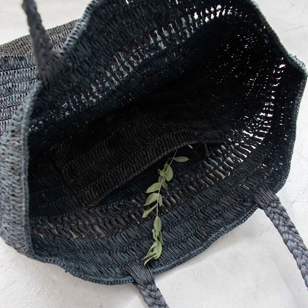 AMPIANA Line tote bag ブラック［期間限定販売］