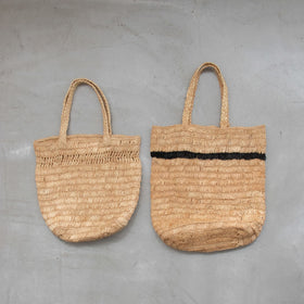 AMPIANA Line tote bag M ナチュラル［期間限定販売］