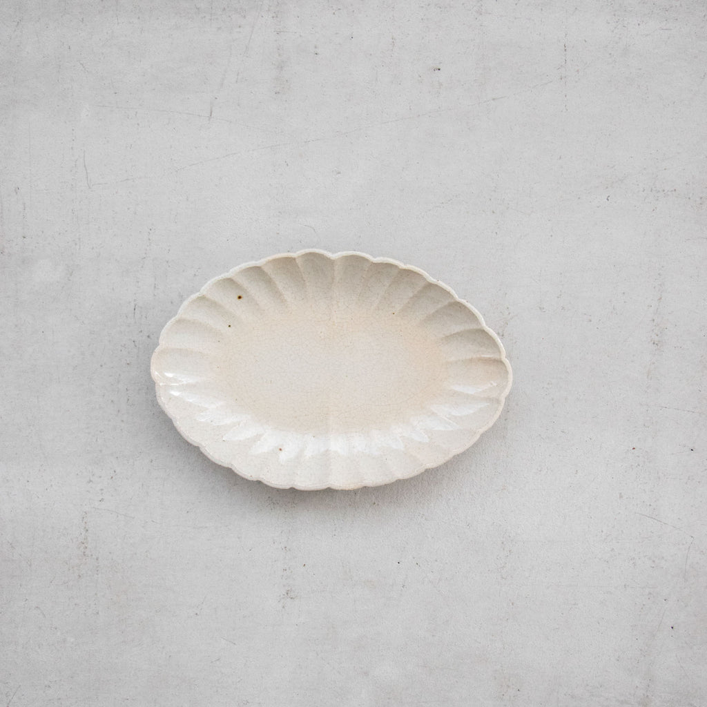 林拓児 貫入 菊楕円［期間限定販売］