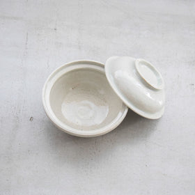 林拓児 貫入 蓋付どんぶり