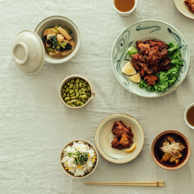 林拓児 貫入 蓋付どんぶり