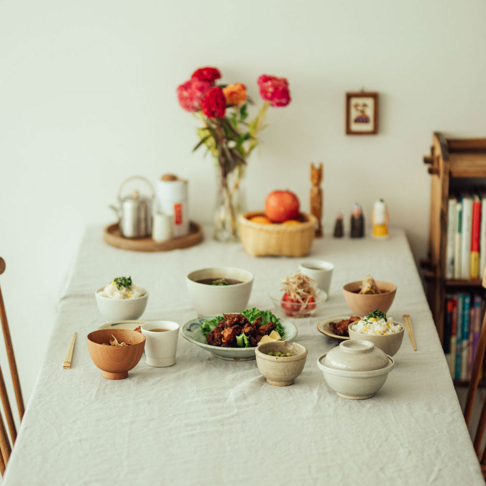 林拓児 貫入 蓋付どんぶり