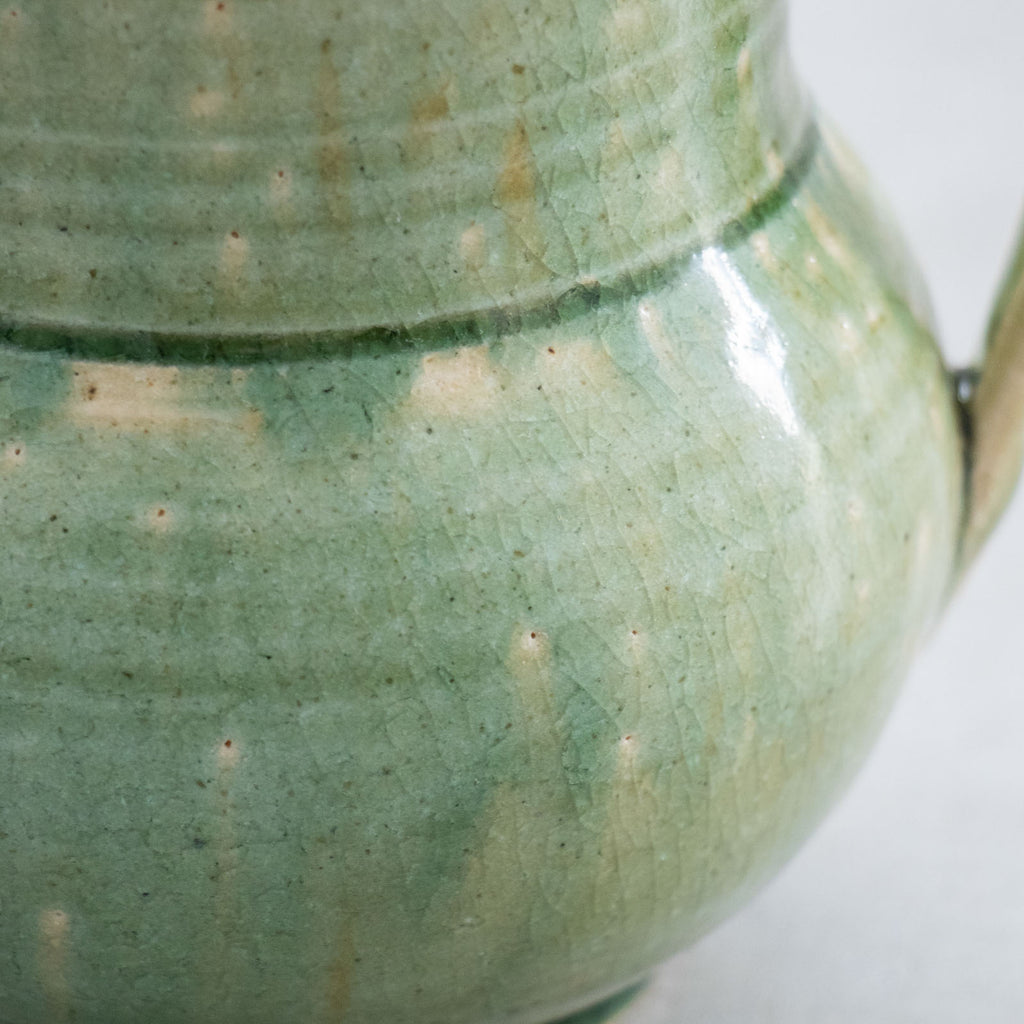 林拓児 緑釉 花入［期間限定販売］