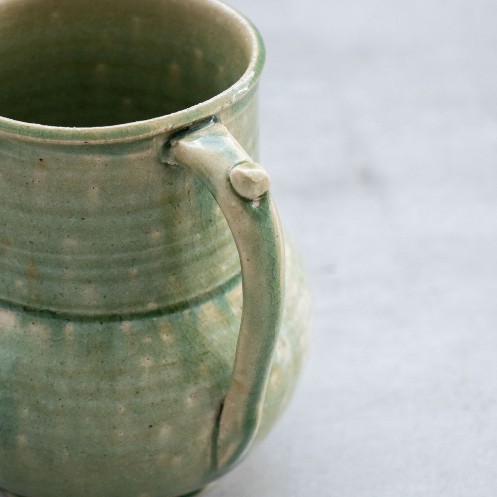 林拓児 緑釉 花入［期間限定販売］