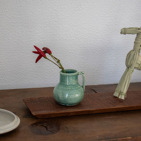 林拓児 緑釉 一輪挿し［期間限定販売］