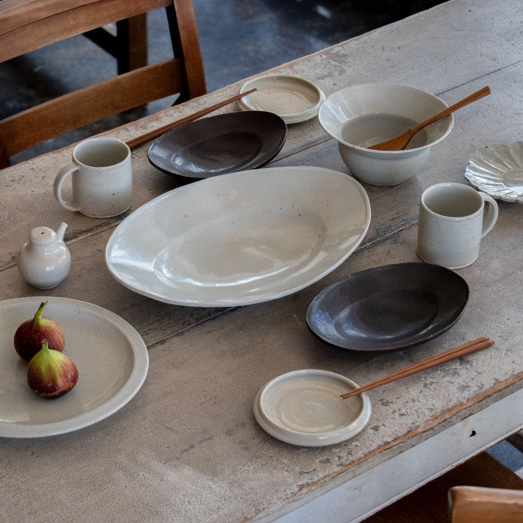 林拓児 貫入 楕円皿［期間限定販売］