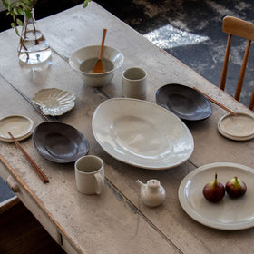 林拓児 御深井 葉形向付［期間限定販売］