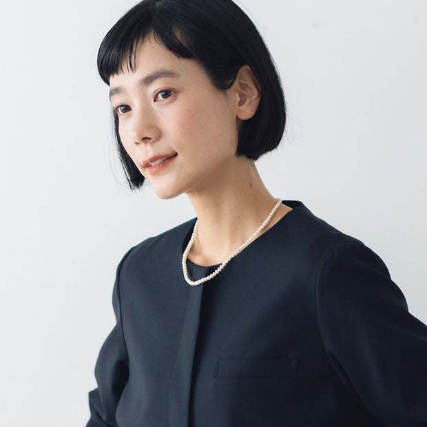 神保真珠商店 連ネックレス VINTAGE 無核 (SILVER 約40cm)［期間限定販売］