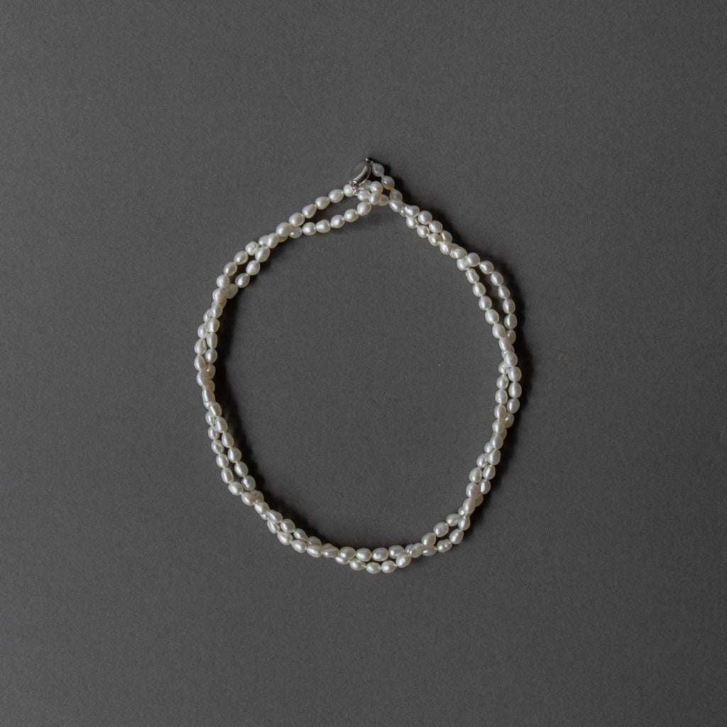 神保真珠商店 連ロングネックレス VINTAGE 無核 (SILVER)［期間限定販売］