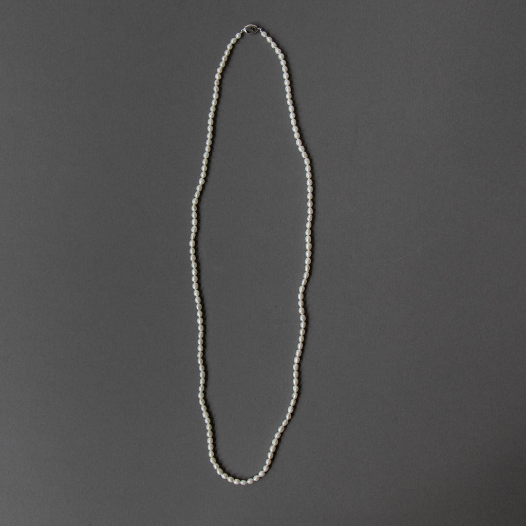 神保真珠商店 連ロングネックレス VINTAGE 無核 (SILVER)［期間限定販売］