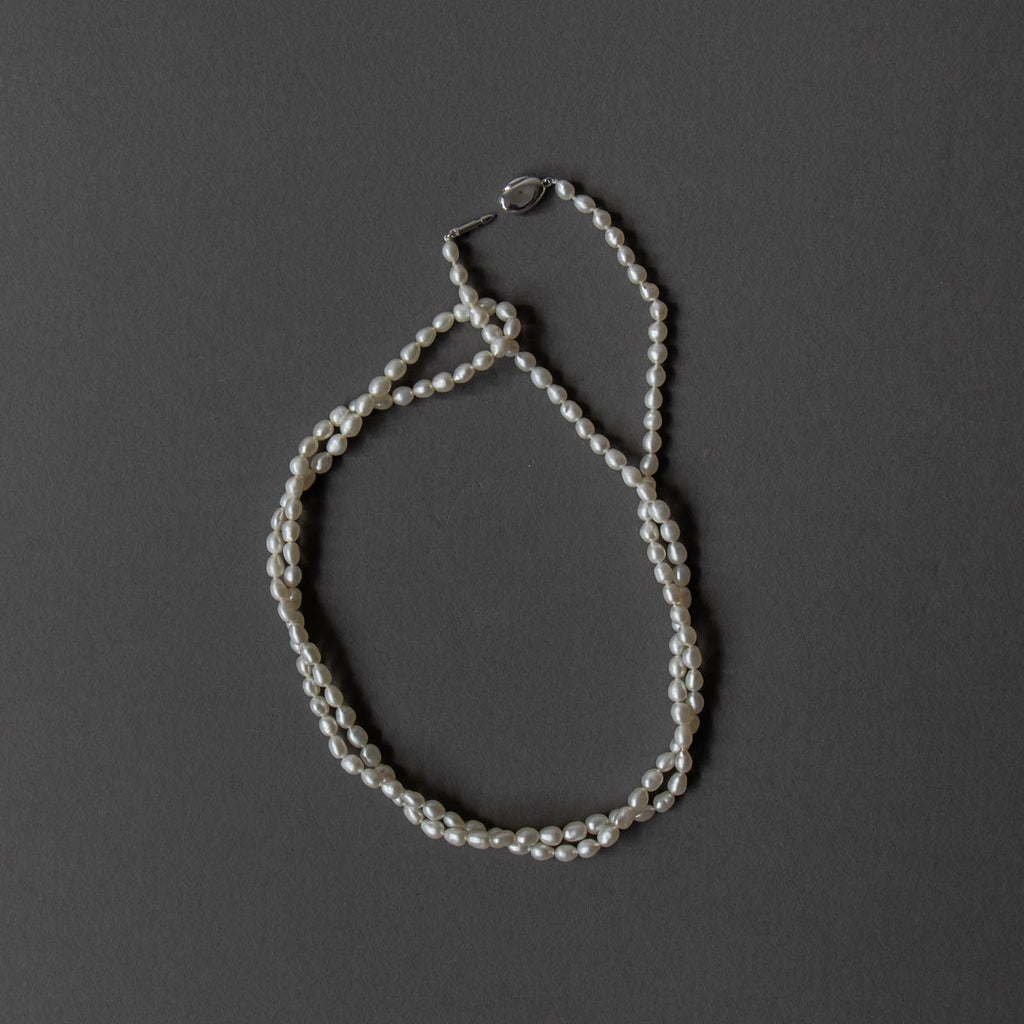 神保真珠商店 連ロングネックレス VINTAGE 無核 (SILVER)［期間限定販売］