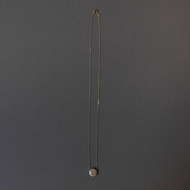 神保真珠商店 ボタン珠ネックレス 近江八幡 有核（K10 50cm）［期間限定販売］