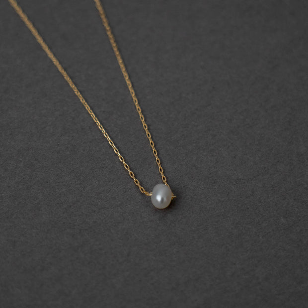 神保真珠商店 1珠貫通ネックレス VINTAGE 無核（K10 40cm）［期間限定販売］