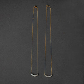 神保真珠商店 7珠ネックレス VINTAGE 無核（K10 40cm）［期間限定販売］