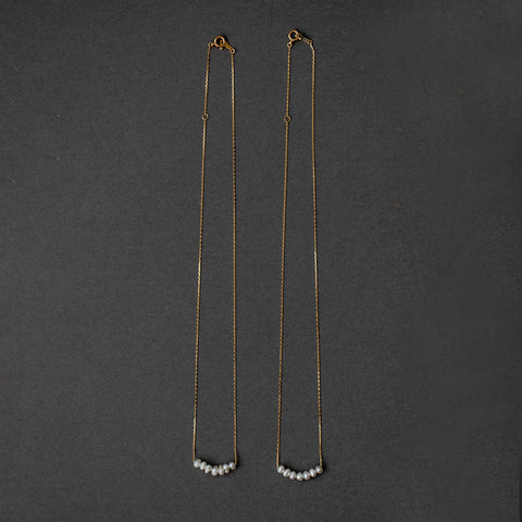 神保真珠商店 7珠ネックレス VINTAGE 無核（K10 40cm）［期間限定販売］