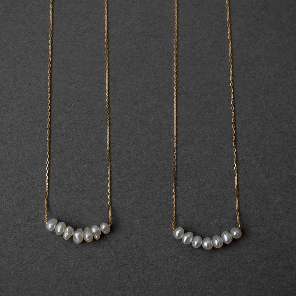 神保真珠商店 7珠ネックレス VINTAGE 無核（K10 40cm）［期間限定販売］