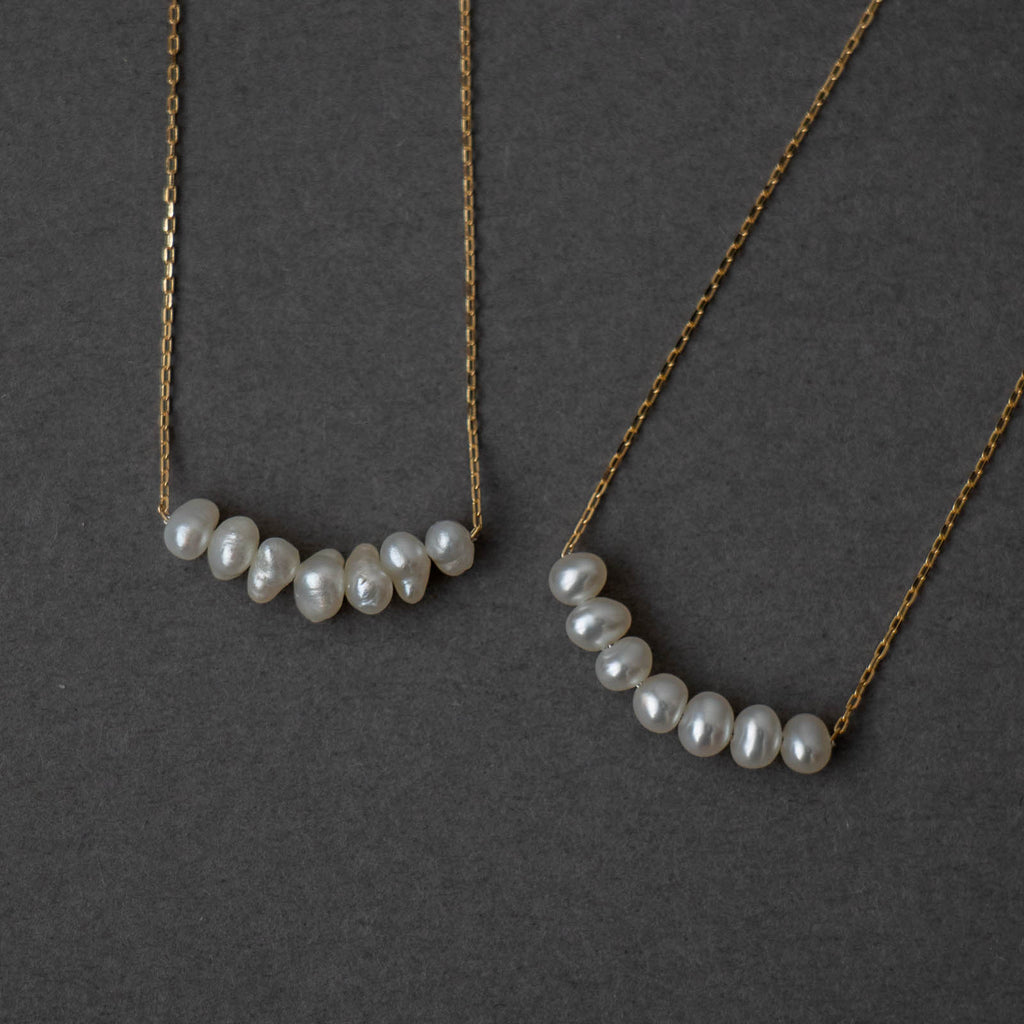 神保真珠商店 7珠ネックレス VINTAGE 無核（K10 40cm）［期間限定販売］