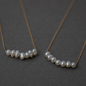 神保真珠商店 7珠ネックレス VINTAGE 無核（K10 40cm）［期間限定販売］