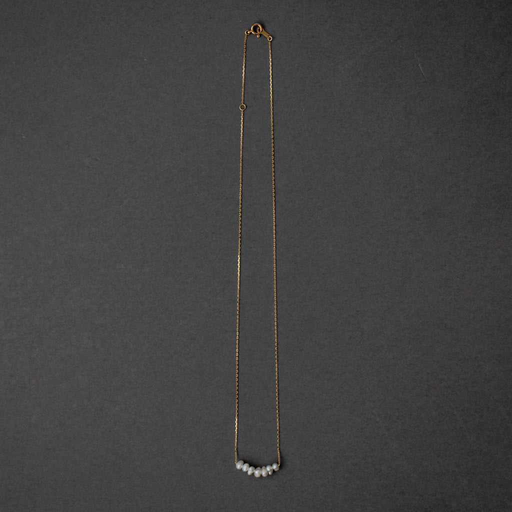 神保真珠商店 7珠ネックレス VINTAGE 無核（K10 40cm）［期間限定販売］