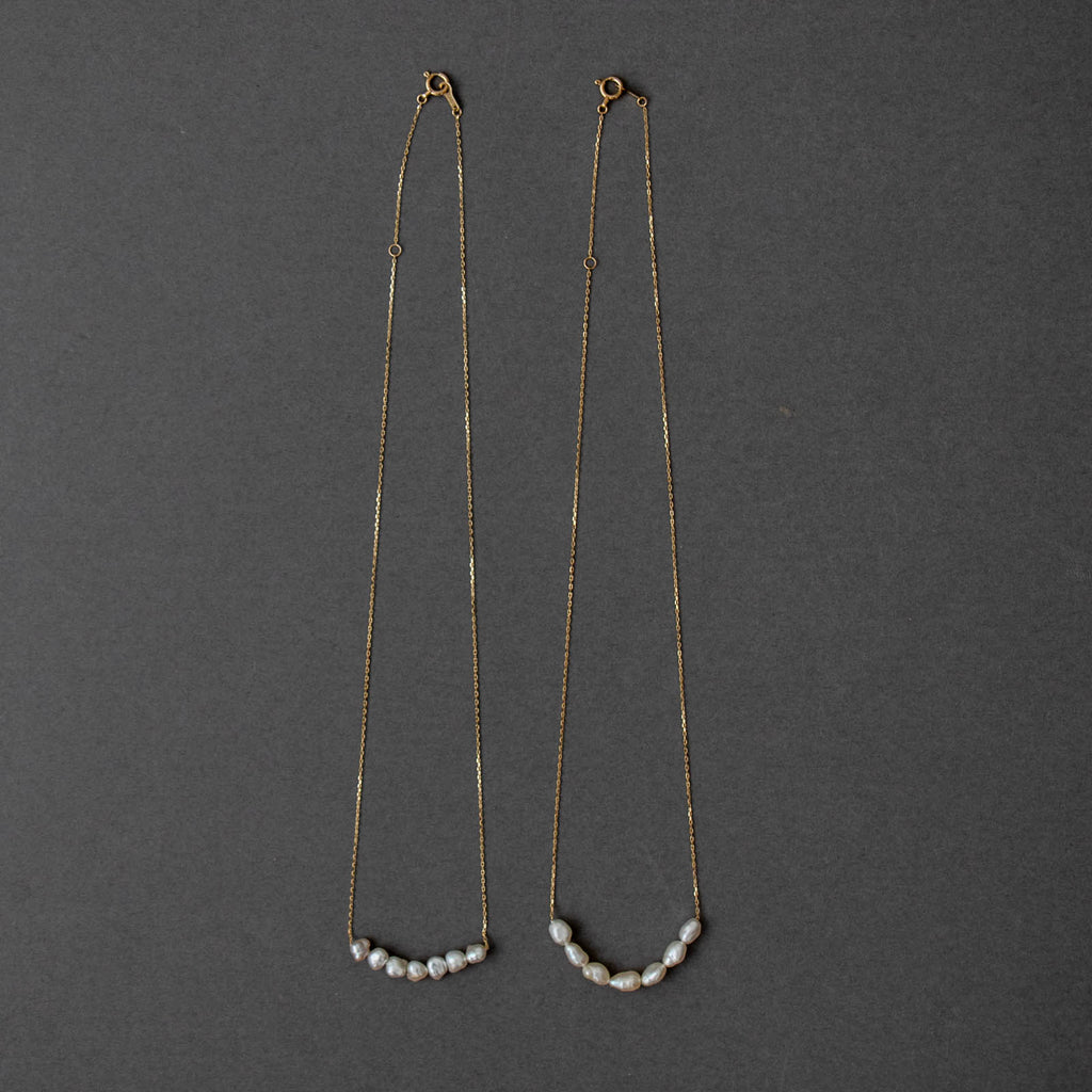 神保真珠商店 7珠ネックレス VINTAGE 無核（K10 40cm）［期間限定販売］