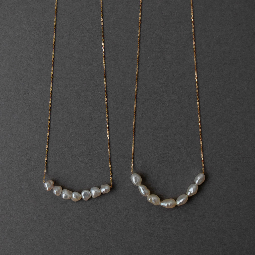 神保真珠商店 7珠ネックレス VINTAGE 無核（K10 40cm）［期間限定販売］