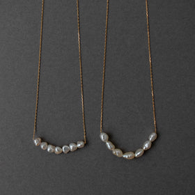 神保真珠商店 7珠ネックレス VINTAGE 無核（K10 40cm）［期間限定販売］