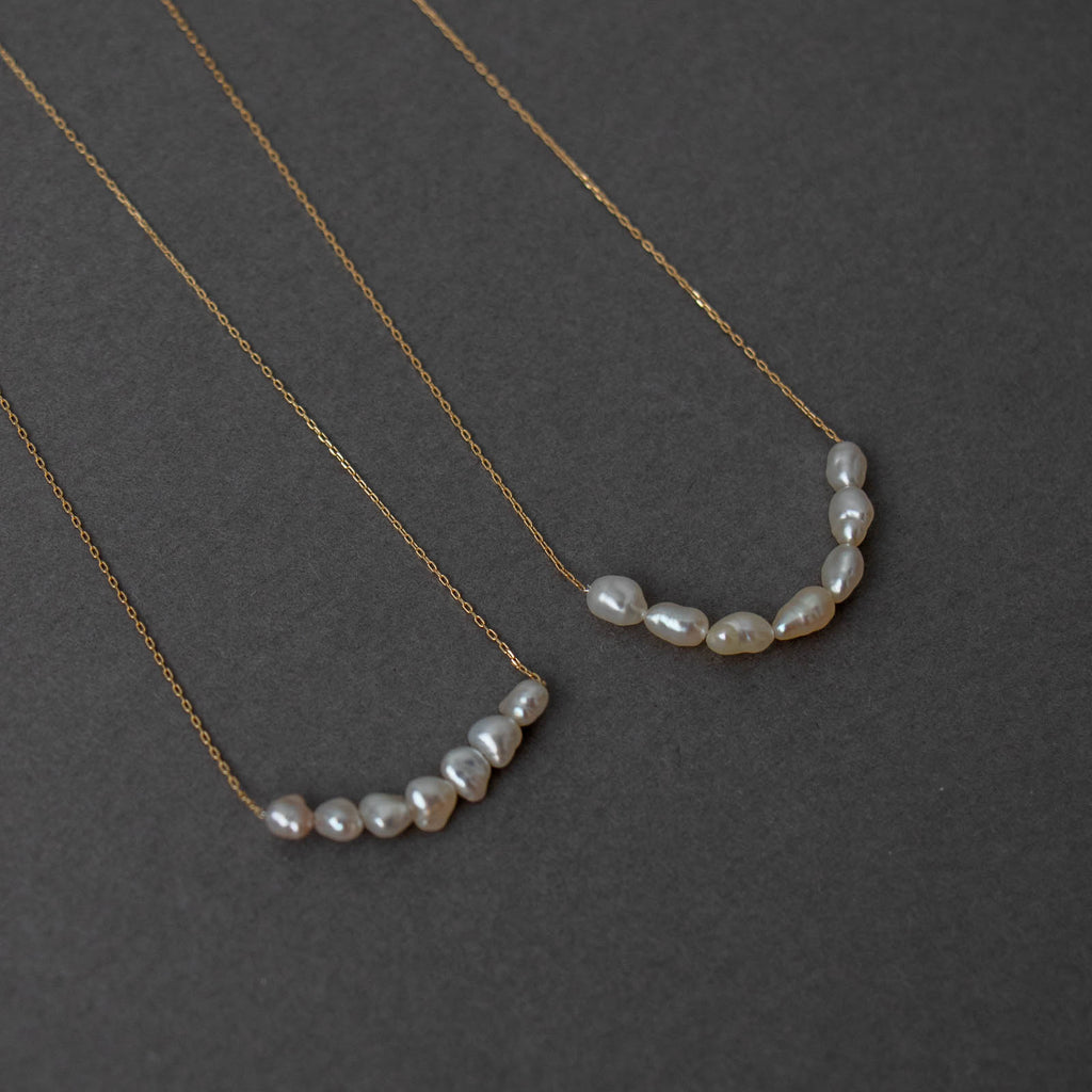 神保真珠商店 7珠ネックレス VINTAGE 無核（K10 40cm）［期間限定販売］